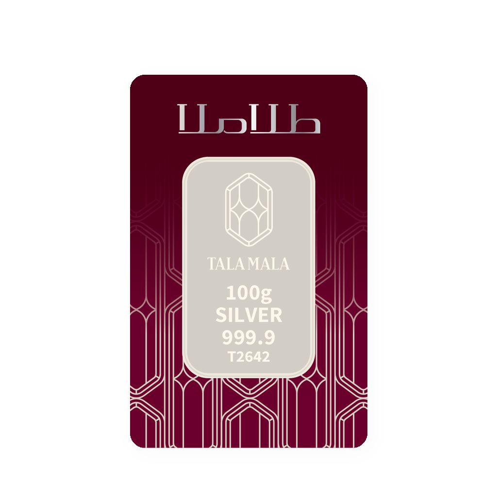 شمش نقره طلاملا ۱۰۰ گرم